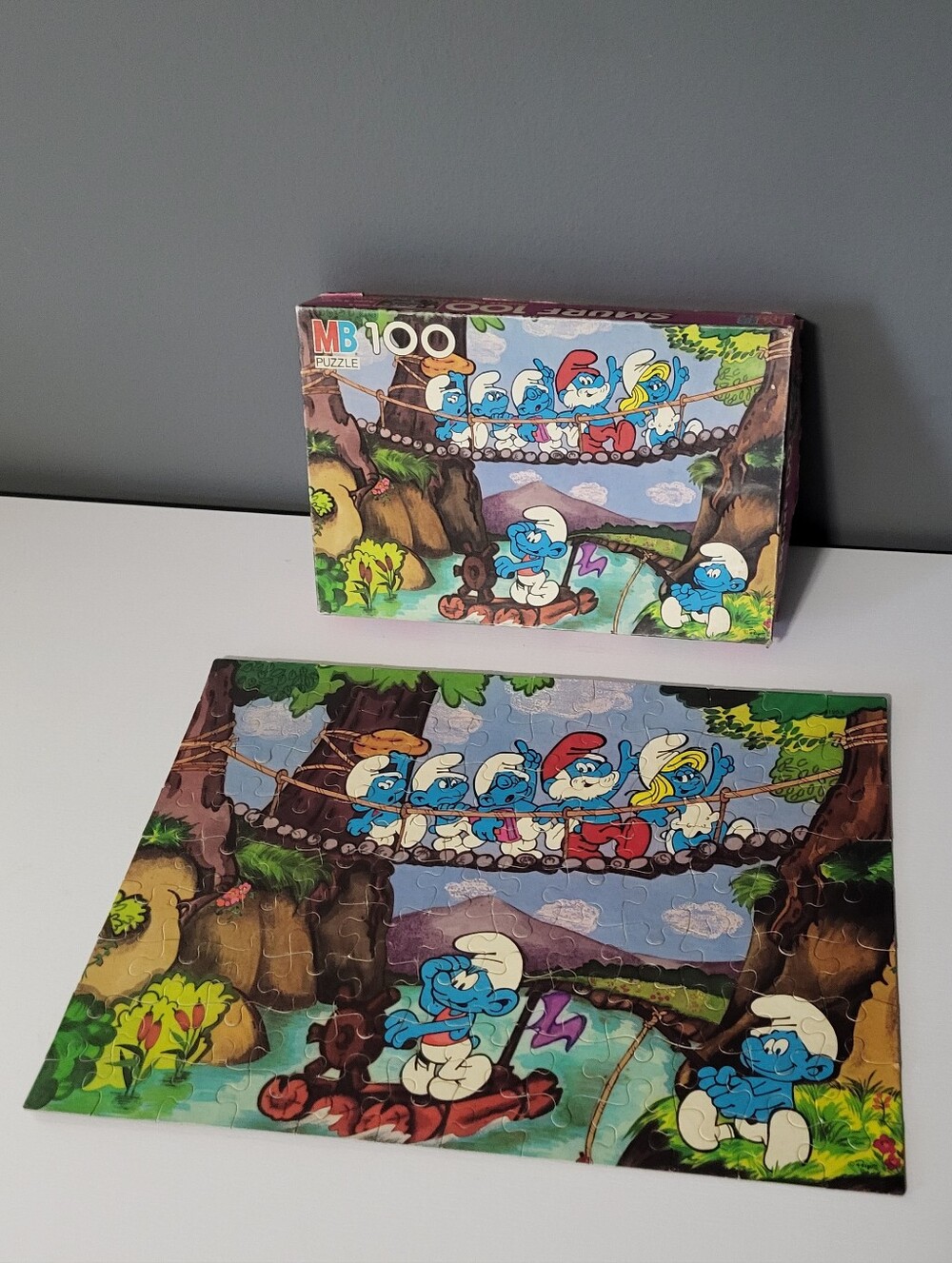 Vintage 1982 Smurf Puzzle #4190-8